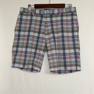 Peter Millar Crown Crafted Men’s 9” Seersucker Plaid Shorts